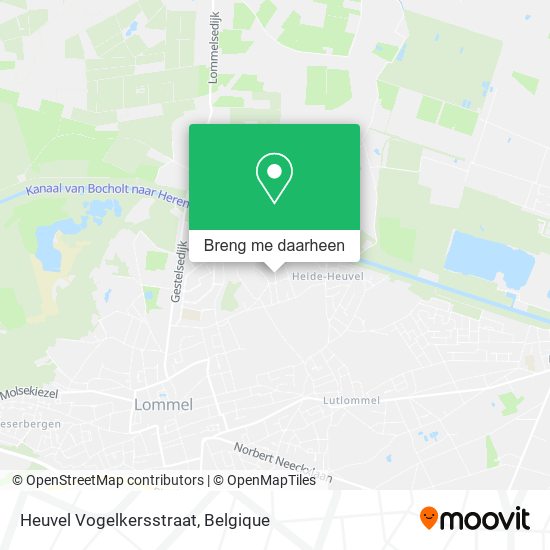 Heuvel Vogelkersstraat kaart