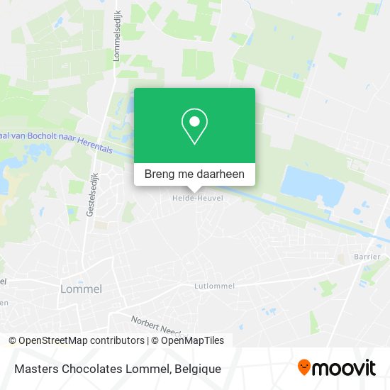 Masters Chocolates Lommel kaart