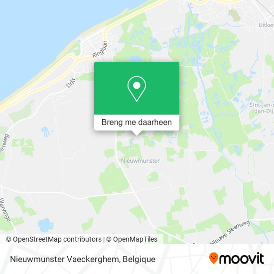 Nieuwmunster Vaeckerghem kaart