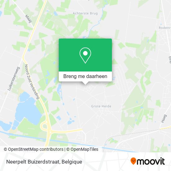 Neerpelt Buizerdstraat kaart