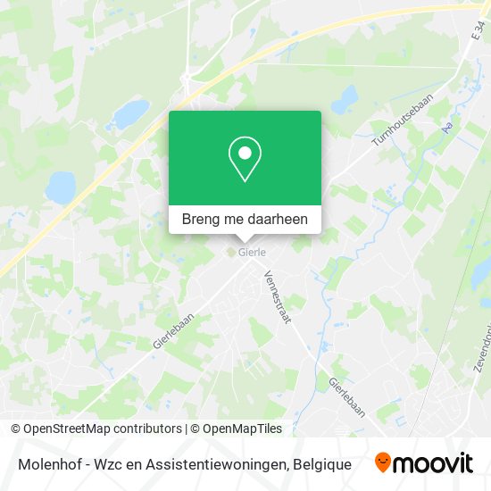 Molenhof - Wzc en Assistentiewoningen kaart