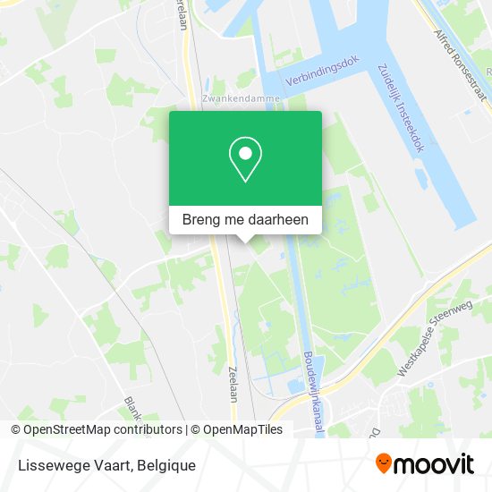 Lissewege Vaart kaart