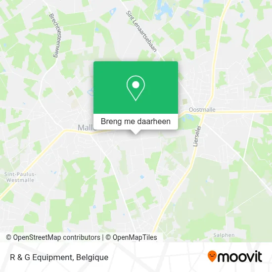 R & G Equipment kaart
