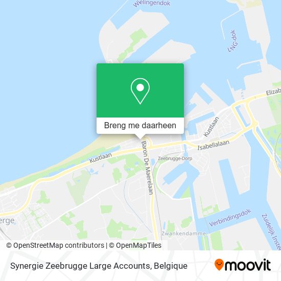 Synergie Zeebrugge Large Accounts kaart