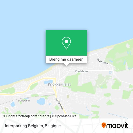 Interparking Belgium kaart