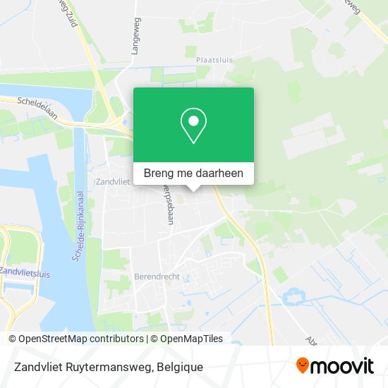 Zandvliet Ruytermansweg kaart