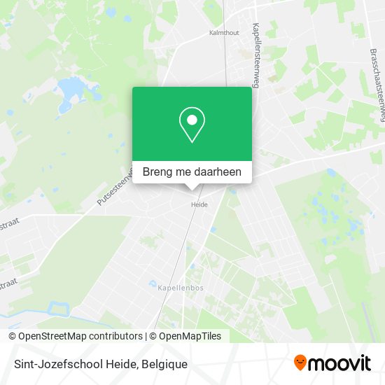 Sint-Jozefschool Heide kaart