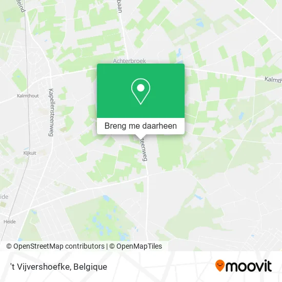 't Vijvershoefke kaart