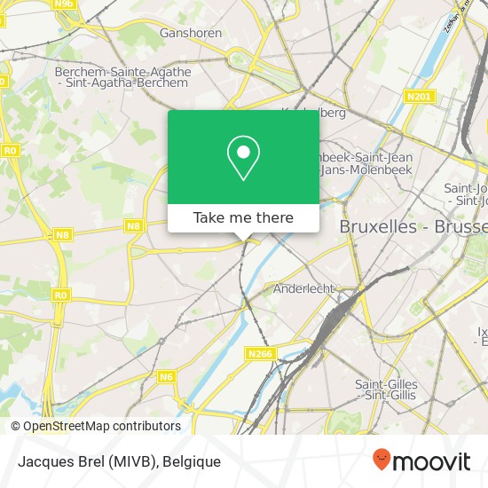 Jacques Brel (MIVB) kaart