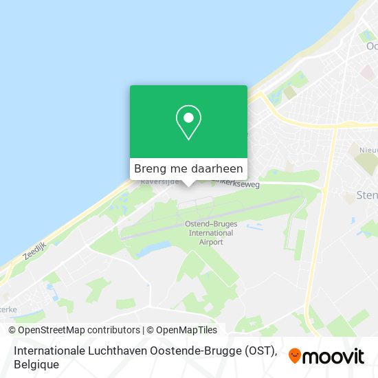 Internationale Luchthaven Oostende-Brugge (OST) kaart