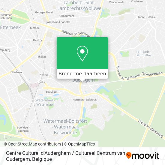 Centre Culturel d'Auderghem / Cultureel Centrum van Oudergem kaart