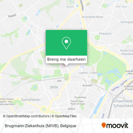 Brugmann-Ziekenhuis (MIVB) kaart