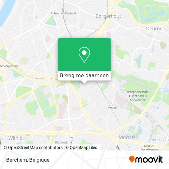 Berchem kaart