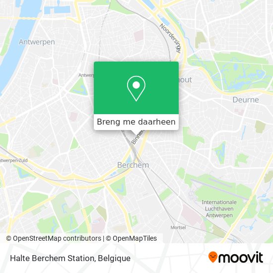 Halte Berchem Station kaart