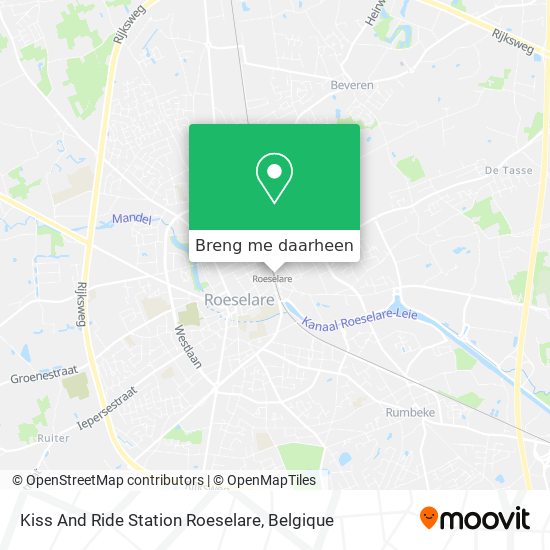 Kiss And Ride Station Roeselare kaart