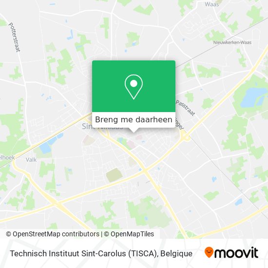 Technisch Instituut Sint-Carolus (TISCA) kaart