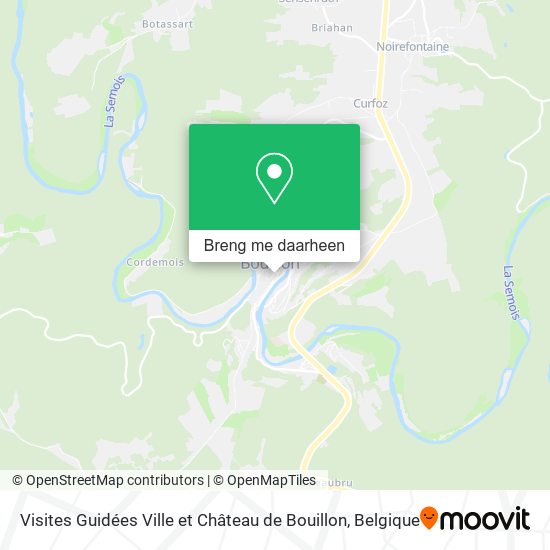 Visites Guidées Ville et Château de Bouillon kaart