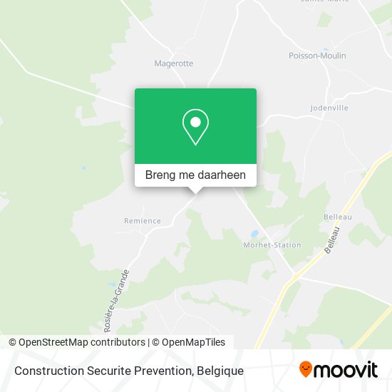 Construction Securite Prevention kaart