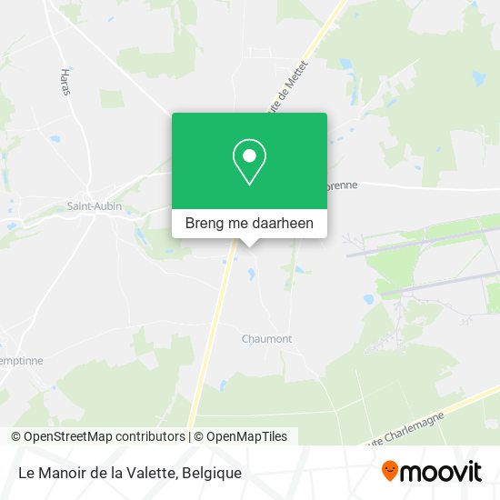 Le Manoir de la Valette kaart