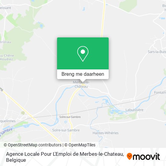 Agence Locale Pour L'Emploi de Merbes-le-Chateau kaart