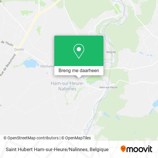 Saint Hubert Ham-sur-Heure / Nalinnes kaart