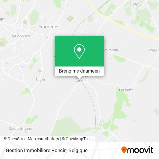 Gestion Immobiliere Poncin kaart
