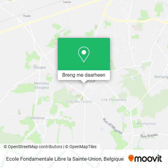 Ecole Fondamentale Libre la Sainte-Union kaart