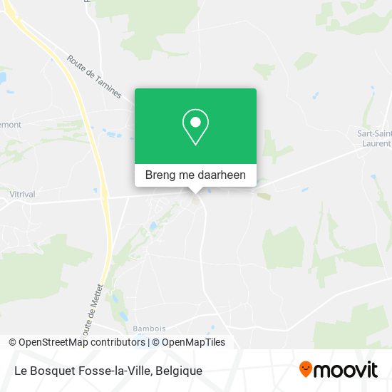 Le Bosquet Fosse-la-Ville kaart