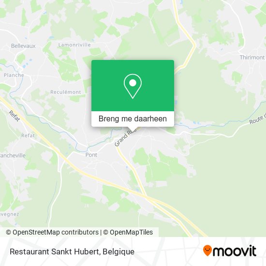 Restaurant Sankt Hubert kaart