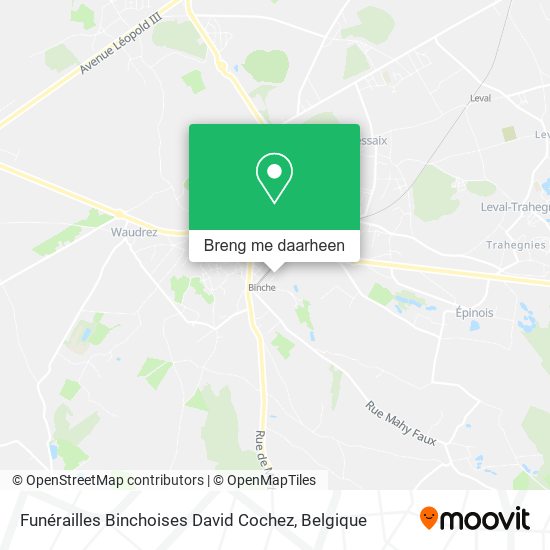 Funérailles Binchoises David Cochez kaart