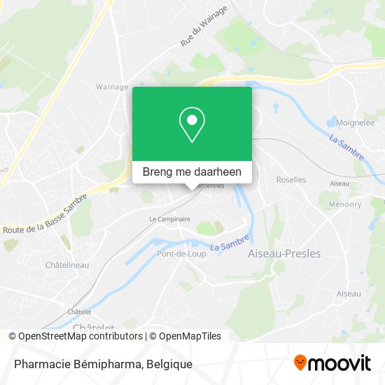 Pharmacie Bémipharma kaart