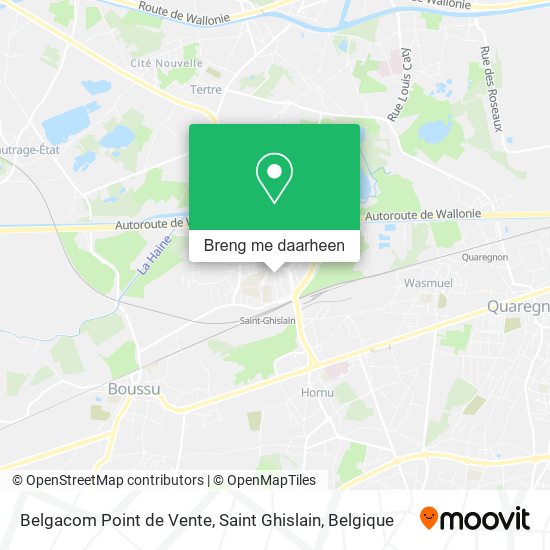 Belgacom Point de Vente, Saint Ghislain kaart