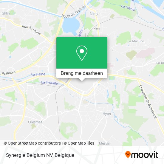 Synergie Belgium NV kaart