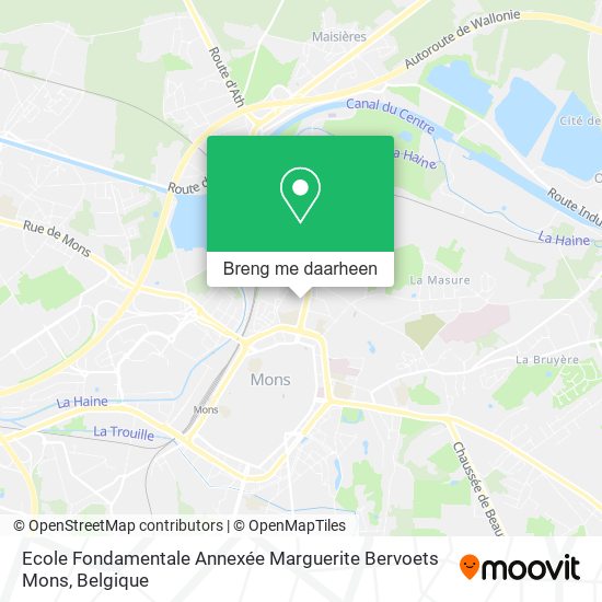 Ecole Fondamentale Annexée Marguerite Bervoets Mons kaart