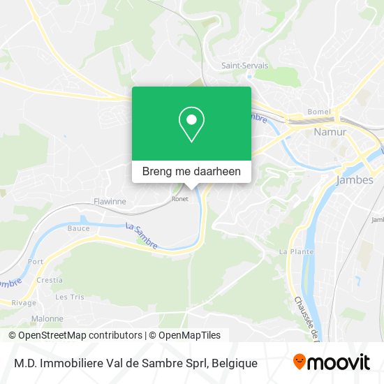 M.D. Immobiliere Val de Sambre Sprl kaart