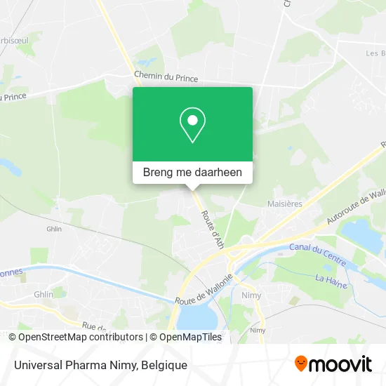 Universal Pharma Nimy kaart
