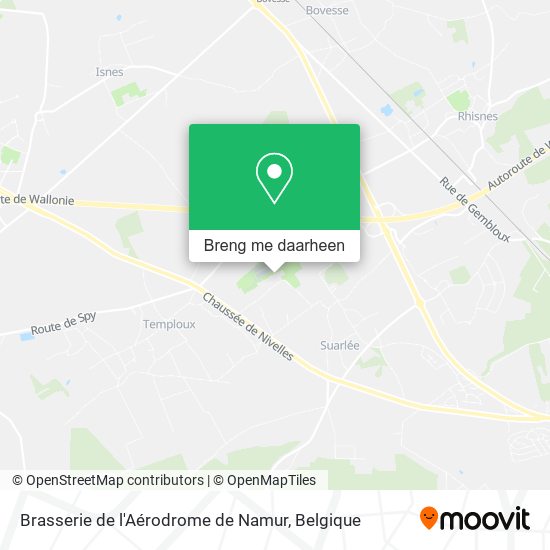 Brasserie de l'Aérodrome de Namur kaart