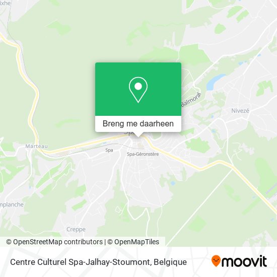 Centre Culturel Spa-Jalhay-Stoumont kaart