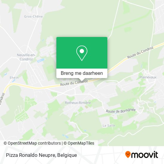 Pizza Ronaldo Neupre kaart