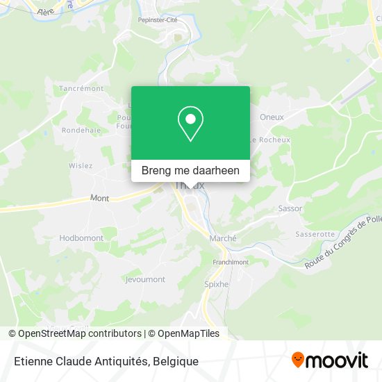 Etienne Claude Antiquités kaart