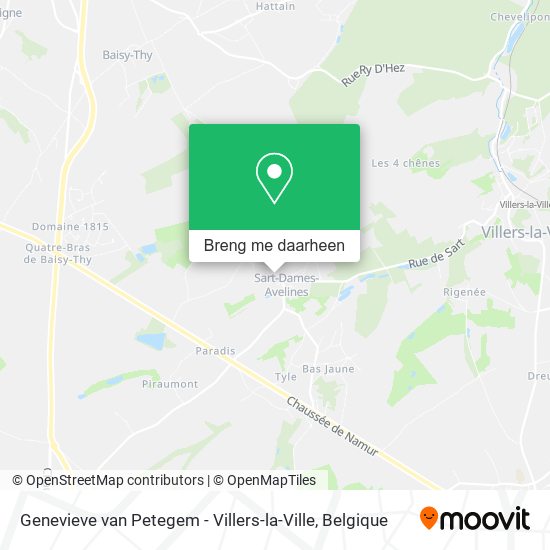 Genevieve van Petegem - Villers-la-Ville kaart