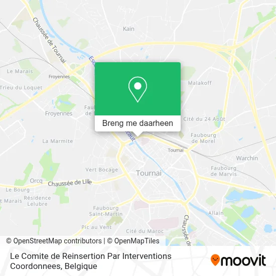 Le Comite de Reinsertion Par Interventions Coordonnees kaart