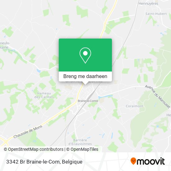 3342 Br Braine-le-Com kaart