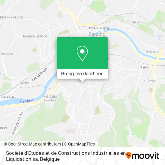 Societe d'Etudes et de Constructions Industrielles en Liquidation sa kaart