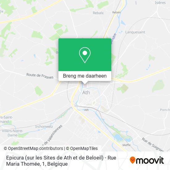 Epicura (sur les Sites de Ath et de Beloeil) - Rue Maria Thomée, 1 kaart