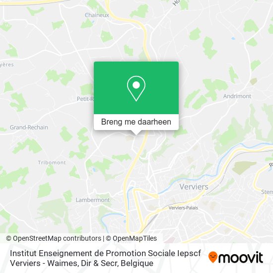 Institut Enseignement de Promotion Sociale Iepscf Verviers - Waimes, Dir & Secr kaart