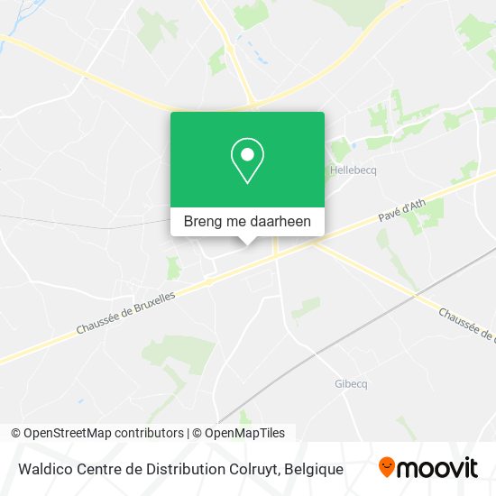 Waldico Centre de Distribution Colruyt kaart