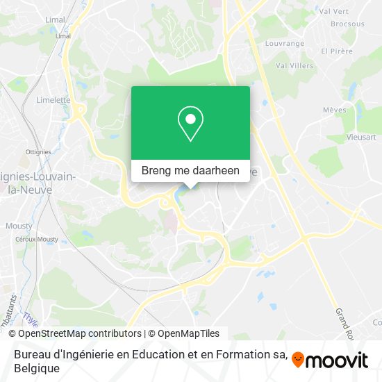 Bureau d'Ingénierie en Education et en Formation sa kaart