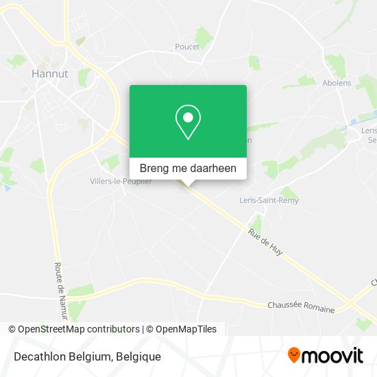 Decathlon Belgium kaart