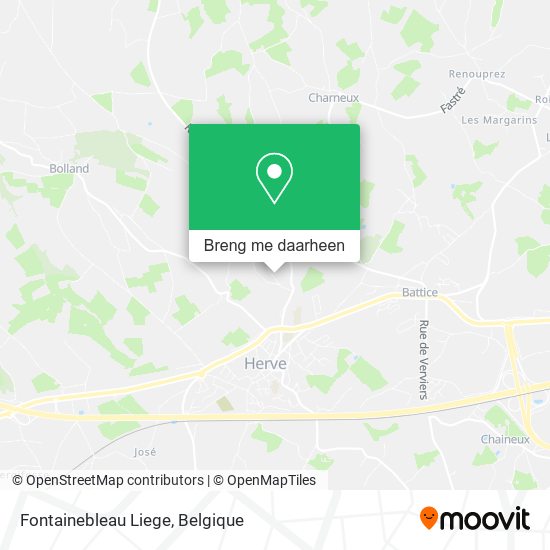 Fontainebleau Liege kaart